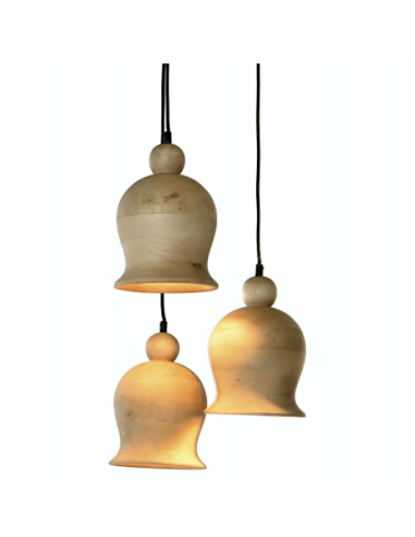 LAMPADARIO LA217669 3 LUCI 38X38X110CM MANGO NERO