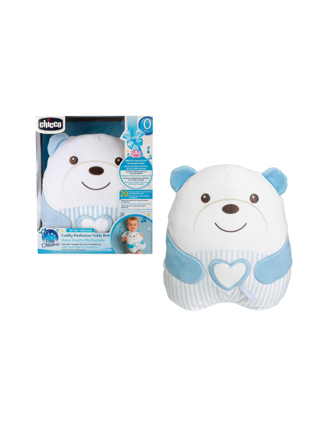 Chicco Orsetto Sweet Heart Peluche con Musica e Luci | shopincasa.it