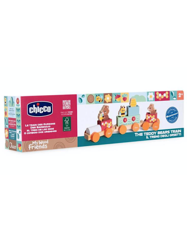 Chicco Treno degli Orsetti in Legno Montessori | shopincasa.it