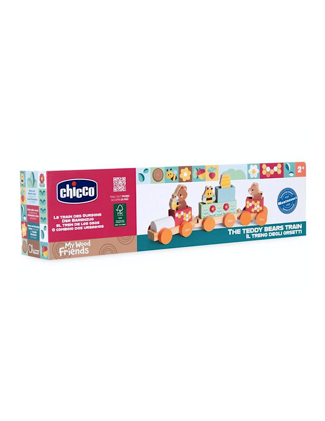 Chicco Treno degli Orsetti in Legno Montessori | shopincasa.it