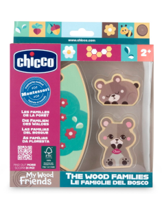 Chicco Set 2 Orsetti-Mamma Montessori in Legno | shopincasa.it