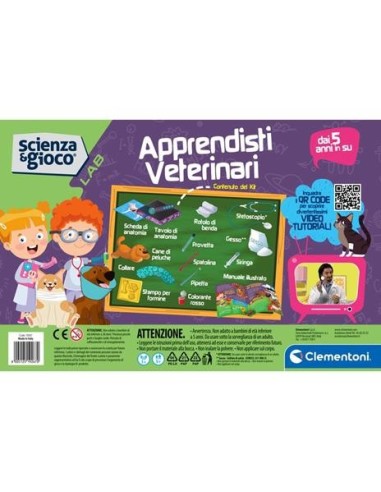 Apprendisti Veterinari Clementoni - Kit Educativo con Peluche - Shopincasa