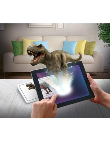 Archeogiocando Triceratopo Luminoso al Buio - Kit Paleontologo con Realtà Aumentata - Shopincasa