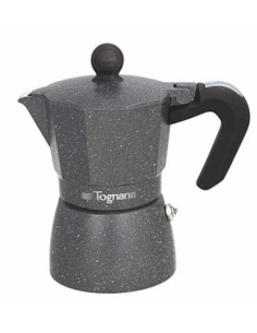 Tognana Mythos Caffettiera 1 Tazza Alluminio Grigio Marmorizzato | shopincasa.it