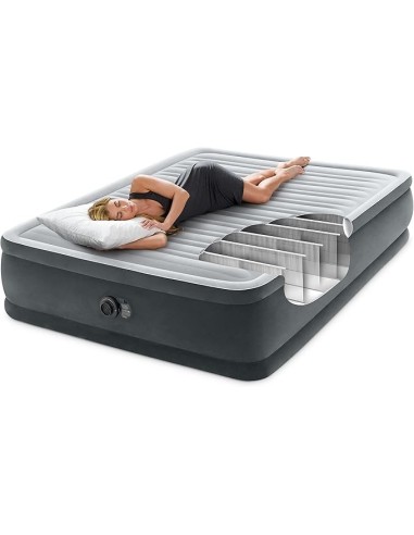 GONFIABILI: vendita online Materasso gonfiabile matrimoniale, Dura-Beam Comfort Plush, Intex, 152x203x46 cm, altezza 33-56 cm...