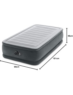 GONFIABILI: vendita online Materasso gonfiabile singolo, Intex 64412ND, Comfort Plush Elevated, 99x191x46 cm, pompa elettrica... 2