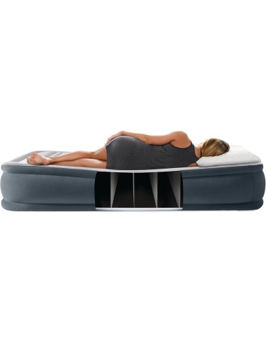 GONFIABILI: vendita online Materasso gonfiabile singolo, Intex 64412ND, Comfort Plush Elevated, 99x191x46 cm, pompa elettrica...