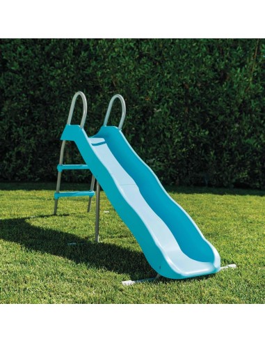 GIOCHI MARE: vendita online Scivolo da giardino per bambini, Intex 44106, acciaio e plastica, azzurro, robusto, 196x84x119 cm...