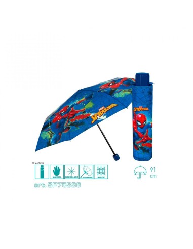 Ombrello Mini Antivento Spiderman 50 cm - Perletti - Shopincasa.it