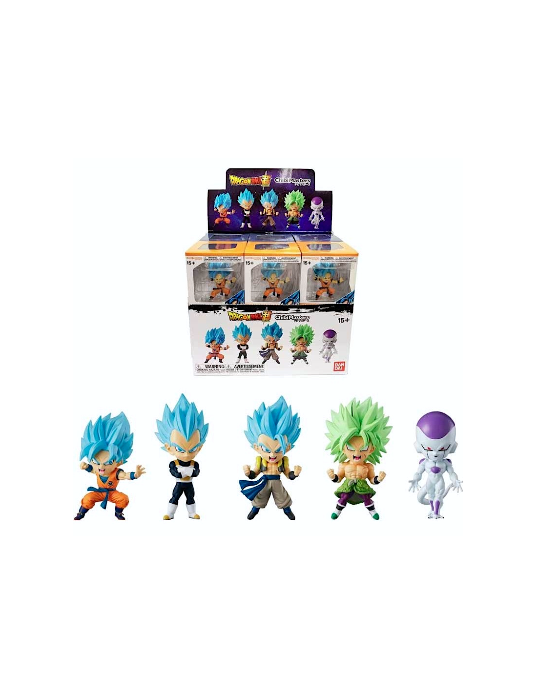 GIOCATTOLO PUBBLICIZZATO: vendita online BANDAI, CHIBI MASTERS, DRAGON BALL, FIGURA 8 CM, MODELLI ASSORTITI, STAND E BASE INC...