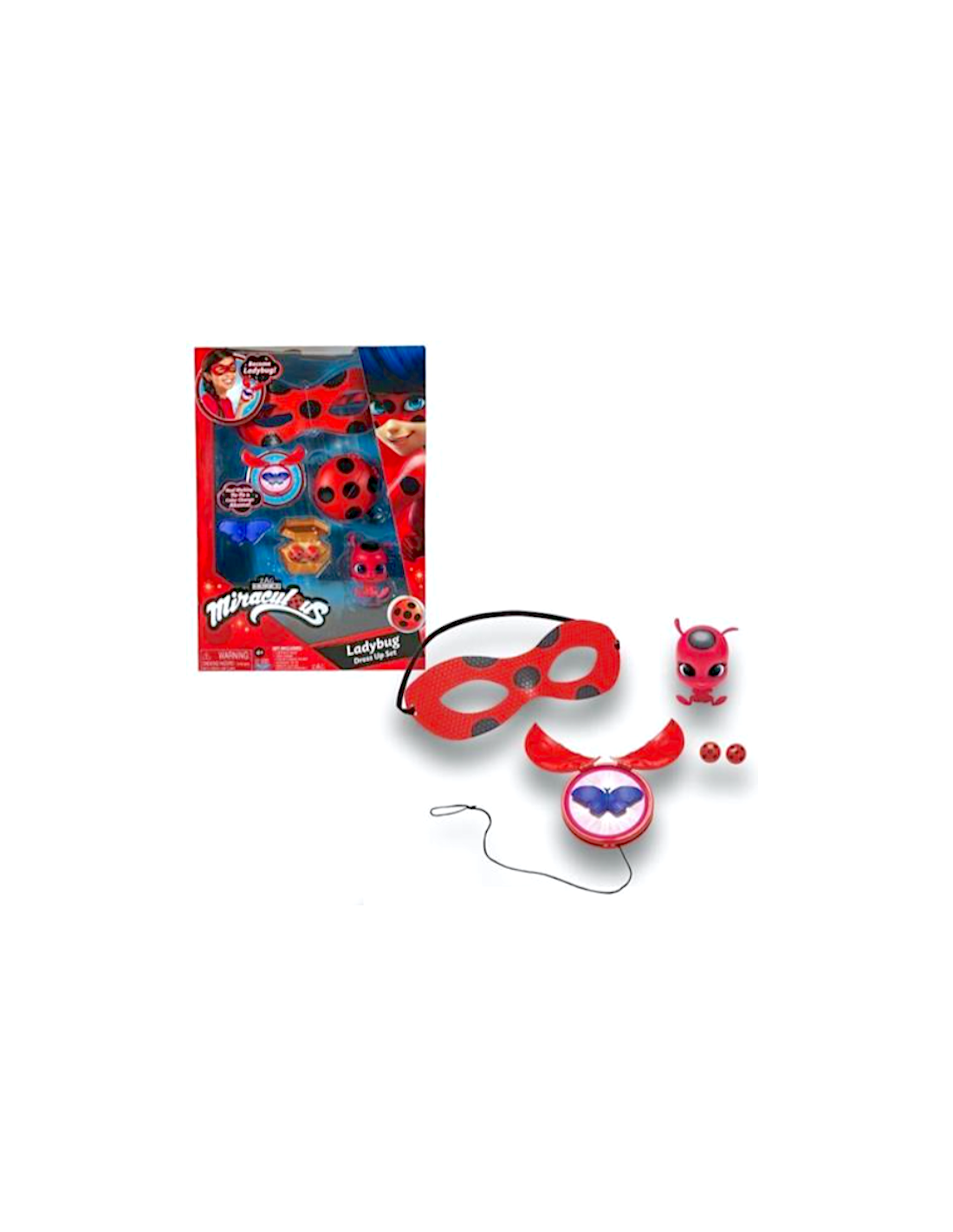 GIOCATTOLO PUBBLICIZZATO: vendita online MIRACULOUS LADYBUG, SET DI TRASFORMAZIONE, COSTUME LADYBUG, MASCHERA YOYO ORECCHINI ...