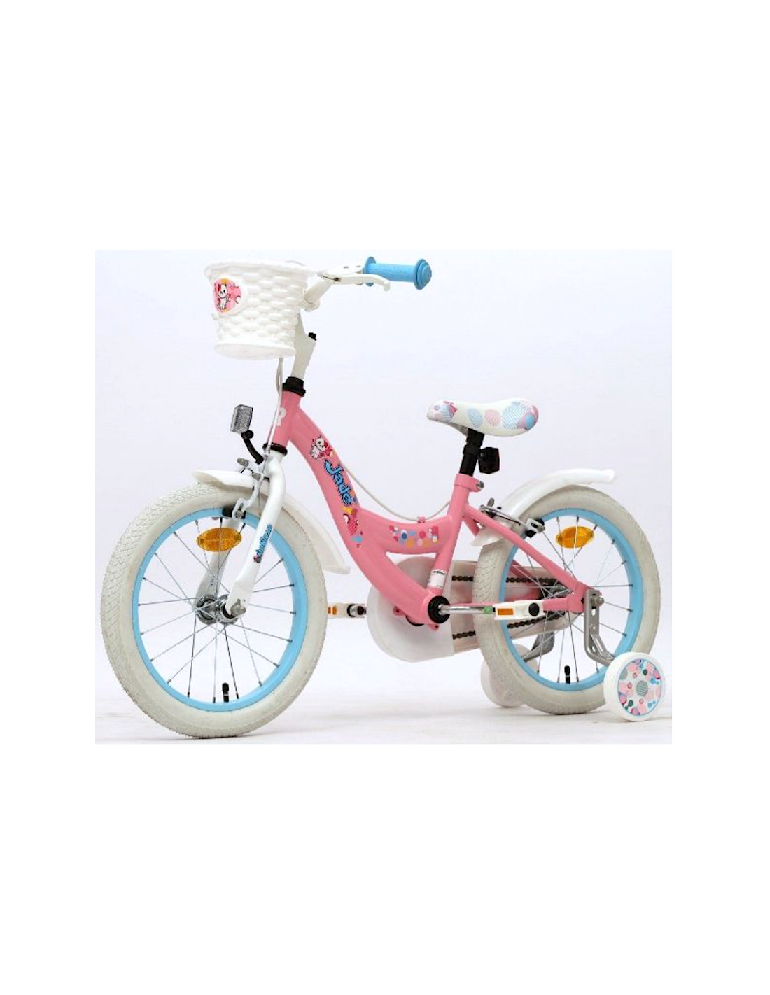 BICICLETTE: vendita online Bici Girl Jade 16 pollici, con rotelline stabilizzatrici, ruote a raggi, velocità singola, bici ba...