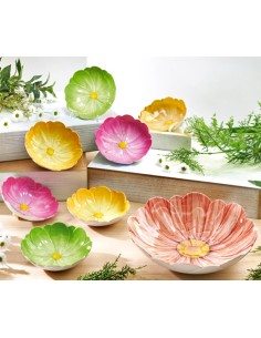 CIOTOLA FIORE SET 6PZ COLORI ASSORTITI MELAMINA 51297
