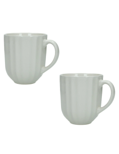SET 2PZ MUG CALIPSO AVORIO STONEWARE