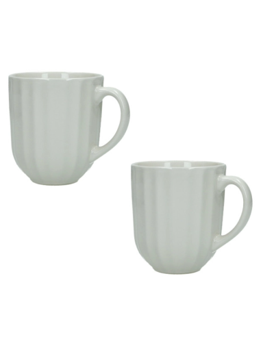 SET 2PZ MUG CALIPSO AVORIO STONEWARE