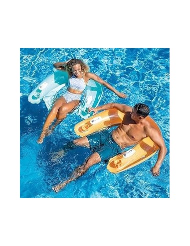 GONFIABILI: vendita online Poltrona gonfiabile Sit'n Float Intex , relax piscina, vinile resistente, portabibita, schienale, ...