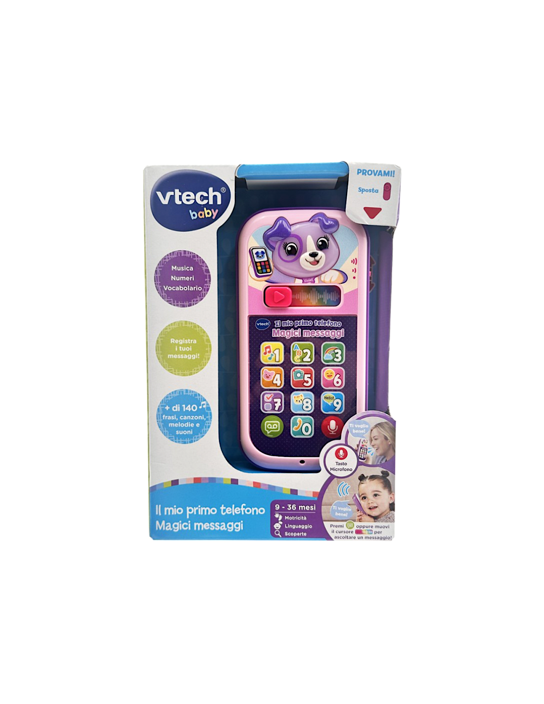 VTech Il Mio Primo Telefono Rosa - Gioco Educativo Interattivo 9-36 Mesi | shopincasa.it