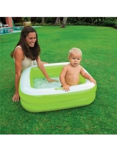 GONFIABILI: vendita online Piscina Baby Quadrata Intex 57100, 85x85x23 cm, fondo soft, colori assortiti, sicurezza bambini, P... 2