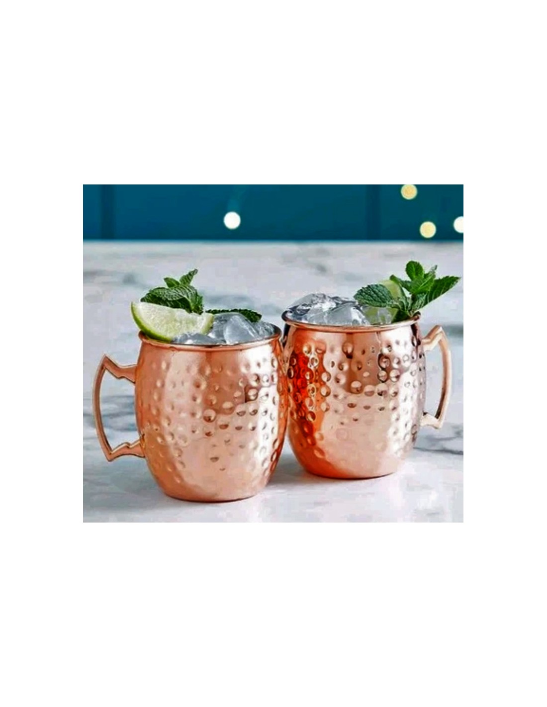 Set 2 bicchieri Moscow Mule 47 cl acciaio inox bronzo | shopincasa.it
