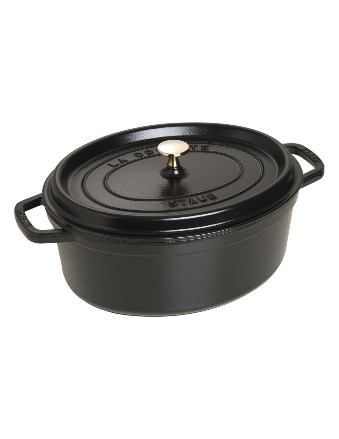 PENTOLE - COPERCHI GHISA: vendita online Staub cocotte ovale da 29cm in ghisa smaltata colore Nero in offerta