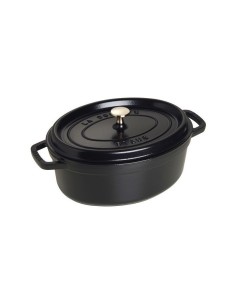 PENTOLE - COPERCHI GHISA: vendita online Staub cocotte ovale da 31cm in ghisa smaltata colore Nero in offerta