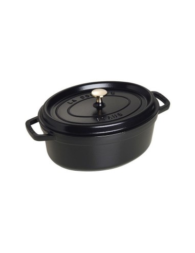 PENTOLE - COPERCHI GHISA: vendita online Staub cocotte ovale da 31cm in ghisa smaltata colore Nero in offerta
