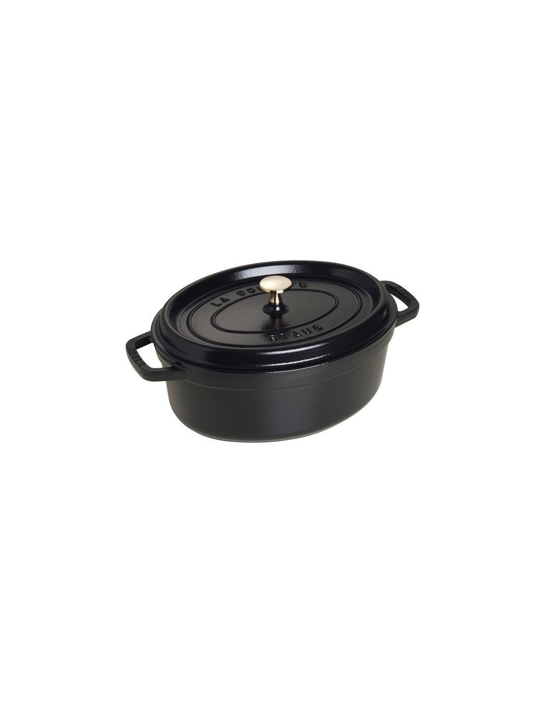 PENTOLE - COPERCHI GHISA: vendita online Staub cocotte ovale da 31cm in ghisa smaltata colore Nero in offerta
