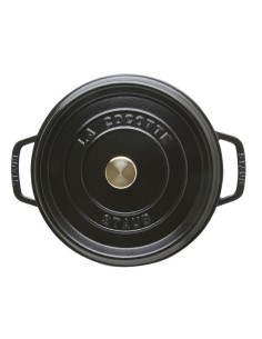 PENTOLE - COPERCHI GHISA: vendita online Staub cocotte tonda da 24cm in ghisa smaltata colore Nero in offerta