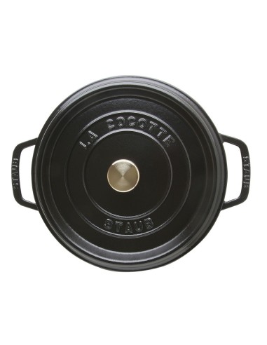 PENTOLE - COPERCHI GHISA: vendita online Staub cocotte tonda da 24cm in ghisa smaltata colore Nero in offerta