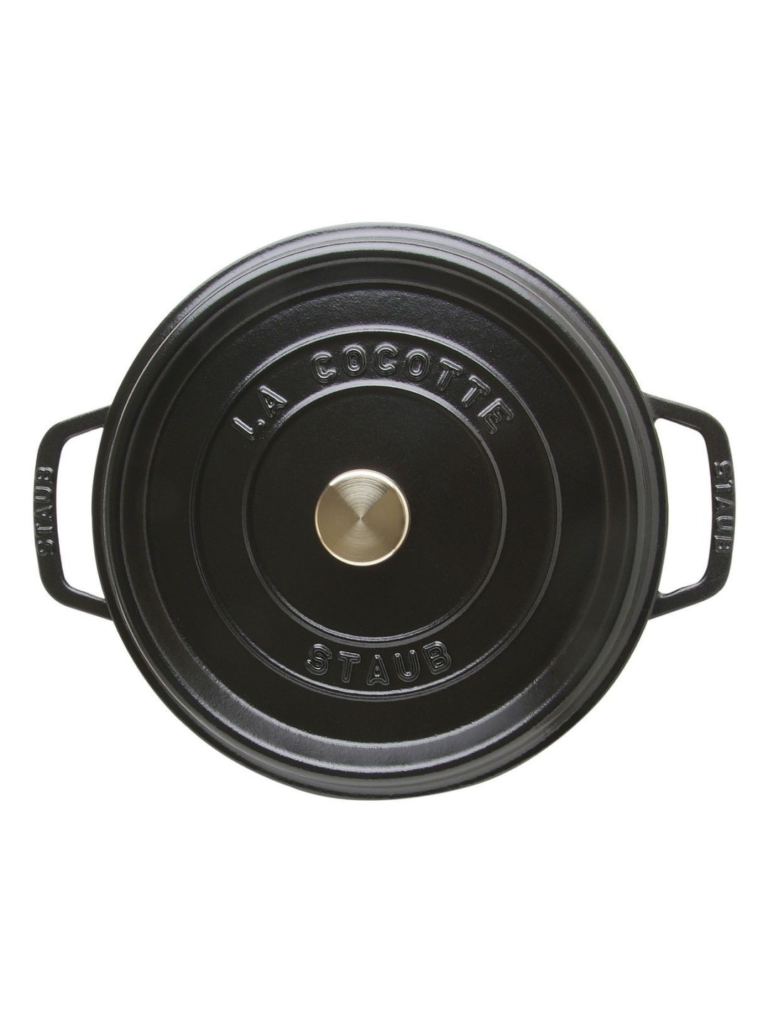 PENTOLE - COPERCHI GHISA: vendita online Staub cocotte tonda da 24cm in ghisa smaltata colore Nero in offerta