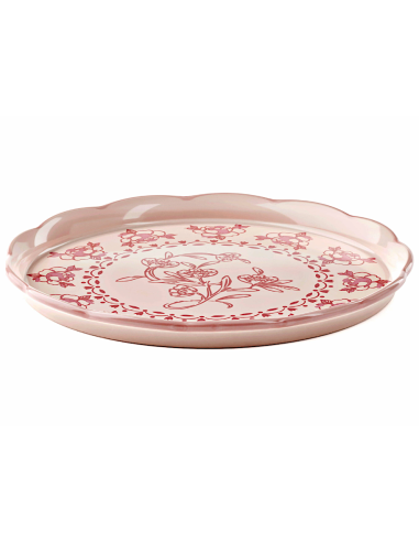 TAVOLA E CUCINA: vendita online VASSOIO TONDO PICCOLO JOSEPHINE DUSTY PINK TABLE DECOR in offerta