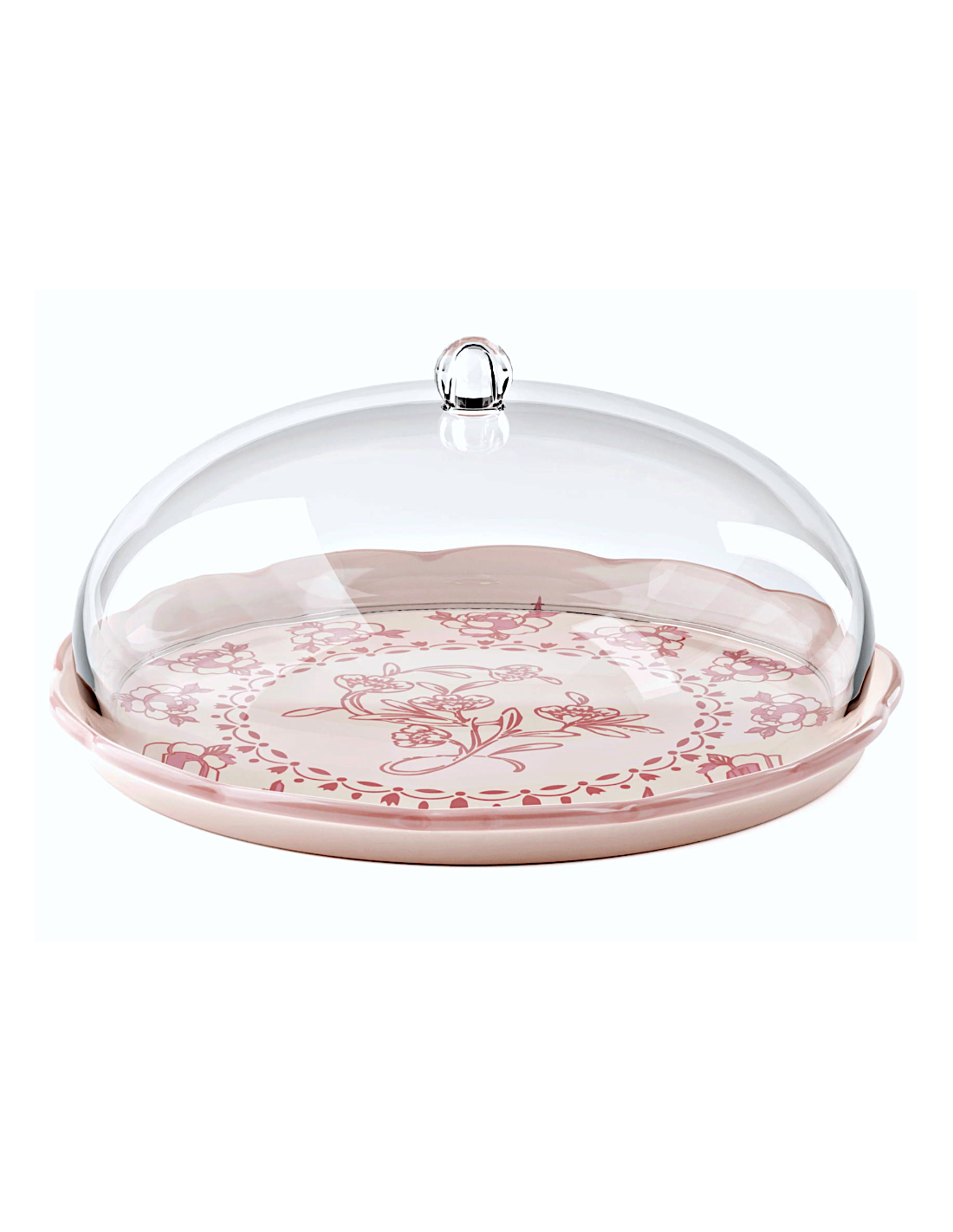 TAVOLA E CUCINA: vendita online Guzzini, set tortiera in melamina Josephine, table decor, con campana trasparente copripolver...