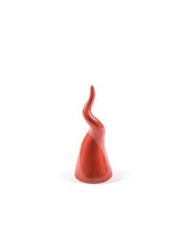 CORNETTO 35826 ROSSO 7,5X18CM PORCELLANA