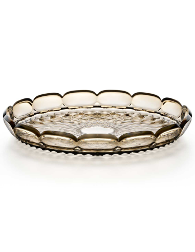 TAVOLA E CUCINA: vendita online VASSOIO TONDO PICCOLO VANITY SMOKE GREY in offerta