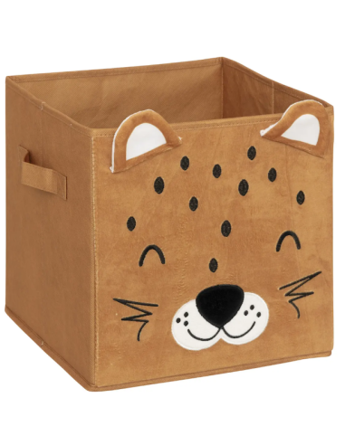SCATOLA PORTAOGGETTI 158629C LEOPARDO 29X29X29CM