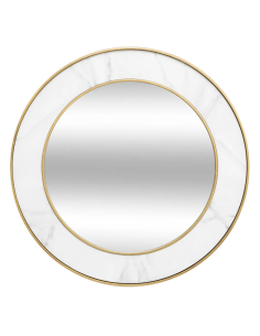 Specchio rotondo Alisha bianco Ø74 cm Atmosphera | shopincasa.it