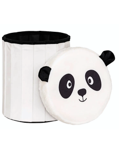 Pouf-coffre pieghevole Panda "Andy" per bambini 30x36 cm shopincasa.it