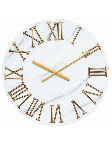 OROLOGIO PARETE 205606 ALISHA D56CM METALLO EFFETTO MARMO