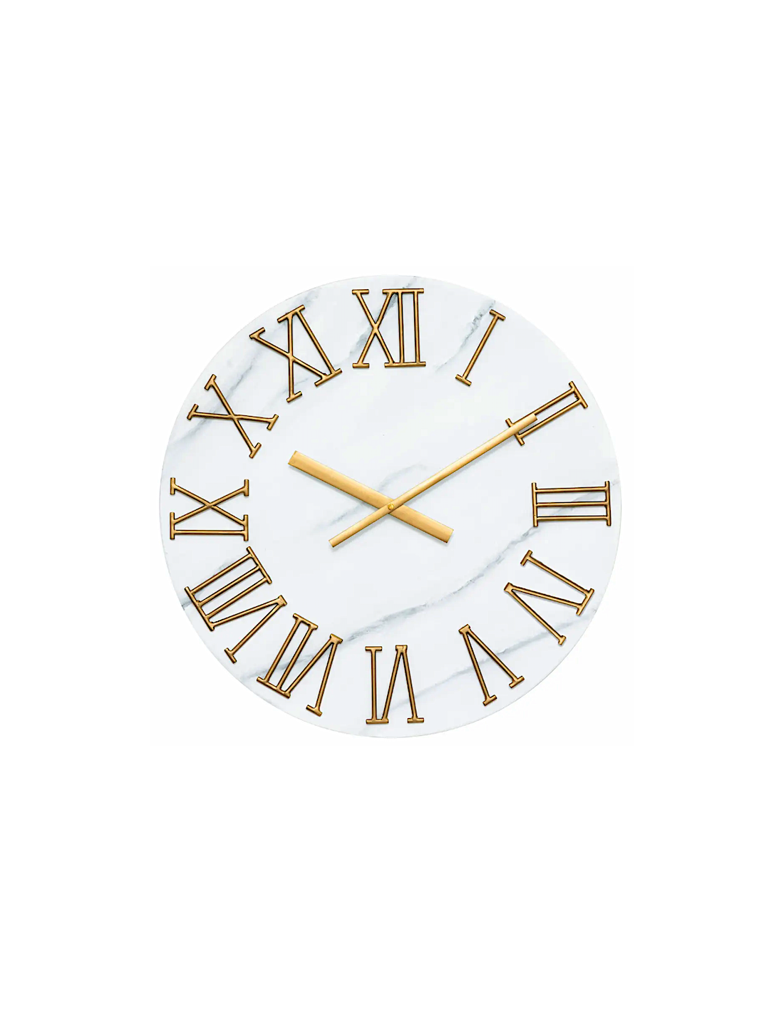 Orologio da parete Alisha Atmosphera in metallo effetto marmo D. 56 cm | shopincasa.it