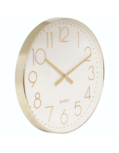 Orologio da parete Laure Atmosphera plastica oro D. 51 cm | shopincasa.it