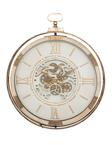 OROLOGIO PARETE 206479 SONIKA D74CM MDF BEIGE