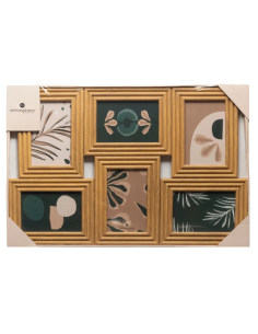 Bacheca Sandra 6 foto in legno con vetro Atmosphera | shopincasa.it