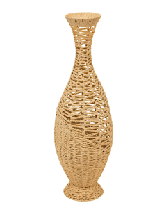 Atmosphera Vaso Clay in Fibra Vegetale Beige H90 cm | shopincasa.it