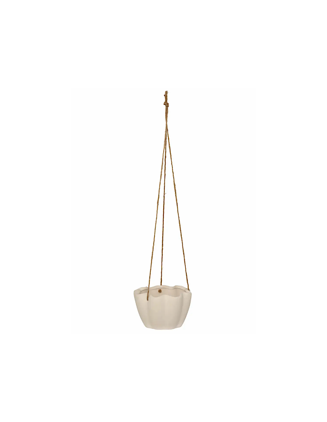 Cache-pot sospeso Wild ceramica bianca H17 cm Atmosphera shopincasa.it