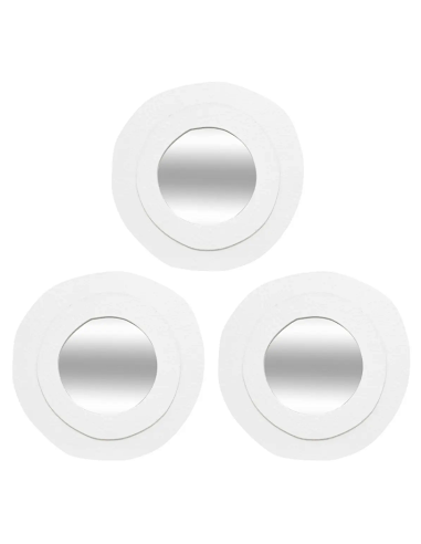 SET 3 SPECCHI 206400 EMILY D25CM MDF BIANCO