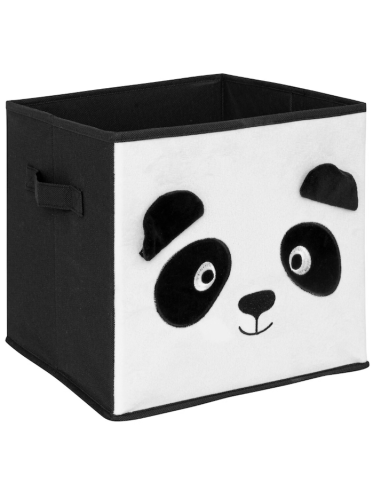 SCATOLA PORTAOGGETTI 158629E PANDA 29X29X29CM VELLUTO