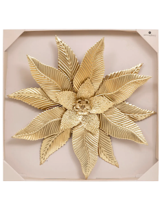 Atmosphera Decorazione Murale Amandine Metallo Dorato 67x67 cm | shopincasa.it