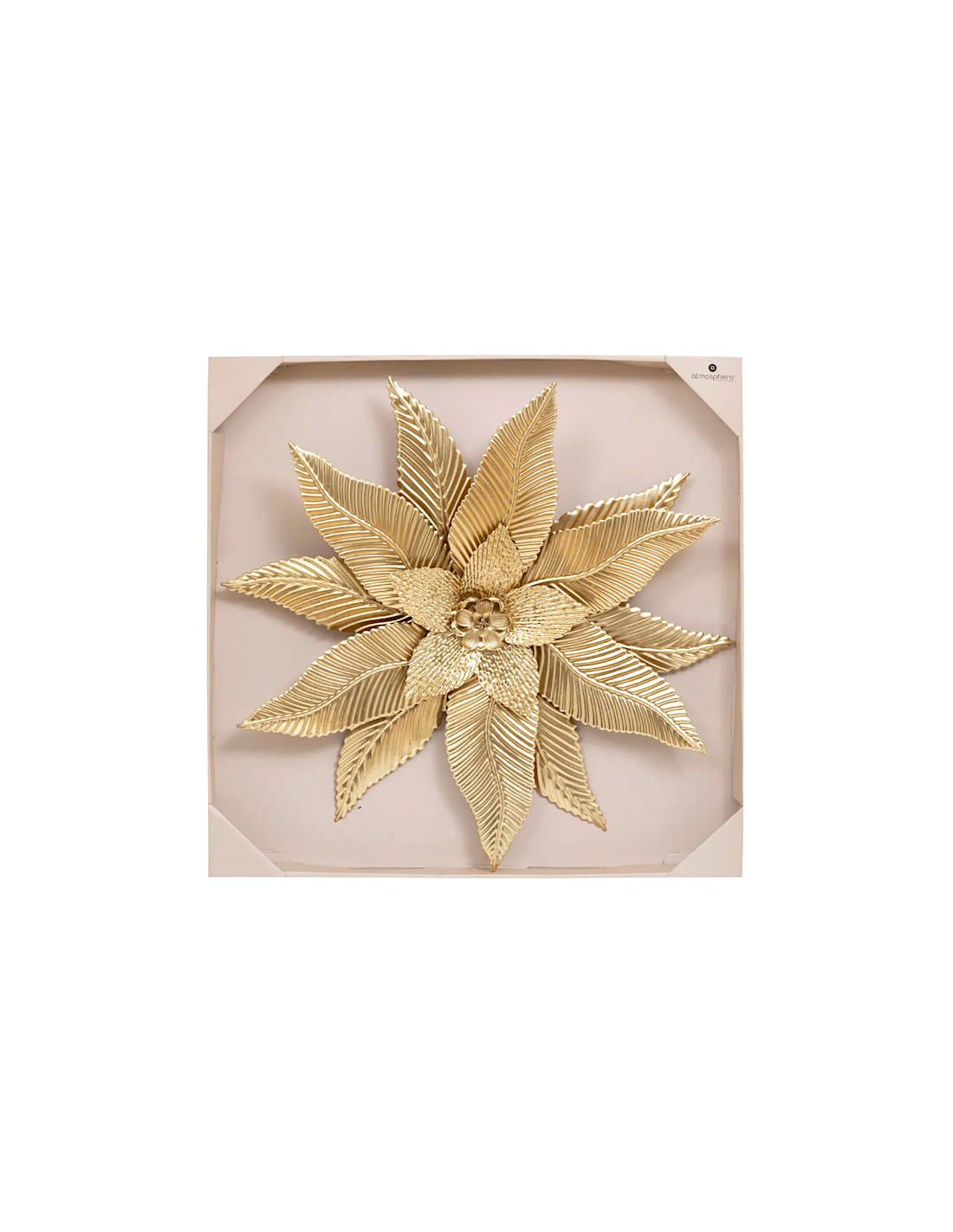 Atmosphera Decorazione Murale Amandine Metallo Dorato 67x67 cm | shopincasa.it