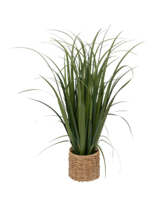 PIANTE E FIORI CON VASO: vendita online Mazzo lino Zya, alto 122 cm, verde, vaso fibre naturali, dimensioni 96x96x122 cm in o...