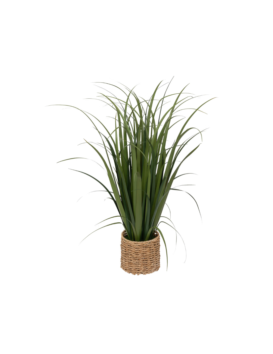 PIANTE E FIORI CON VASO: vendita online Mazzo lino Zya, alto 122 cm, verde, vaso fibre naturali, dimensioni 96x96x122 cm in o...